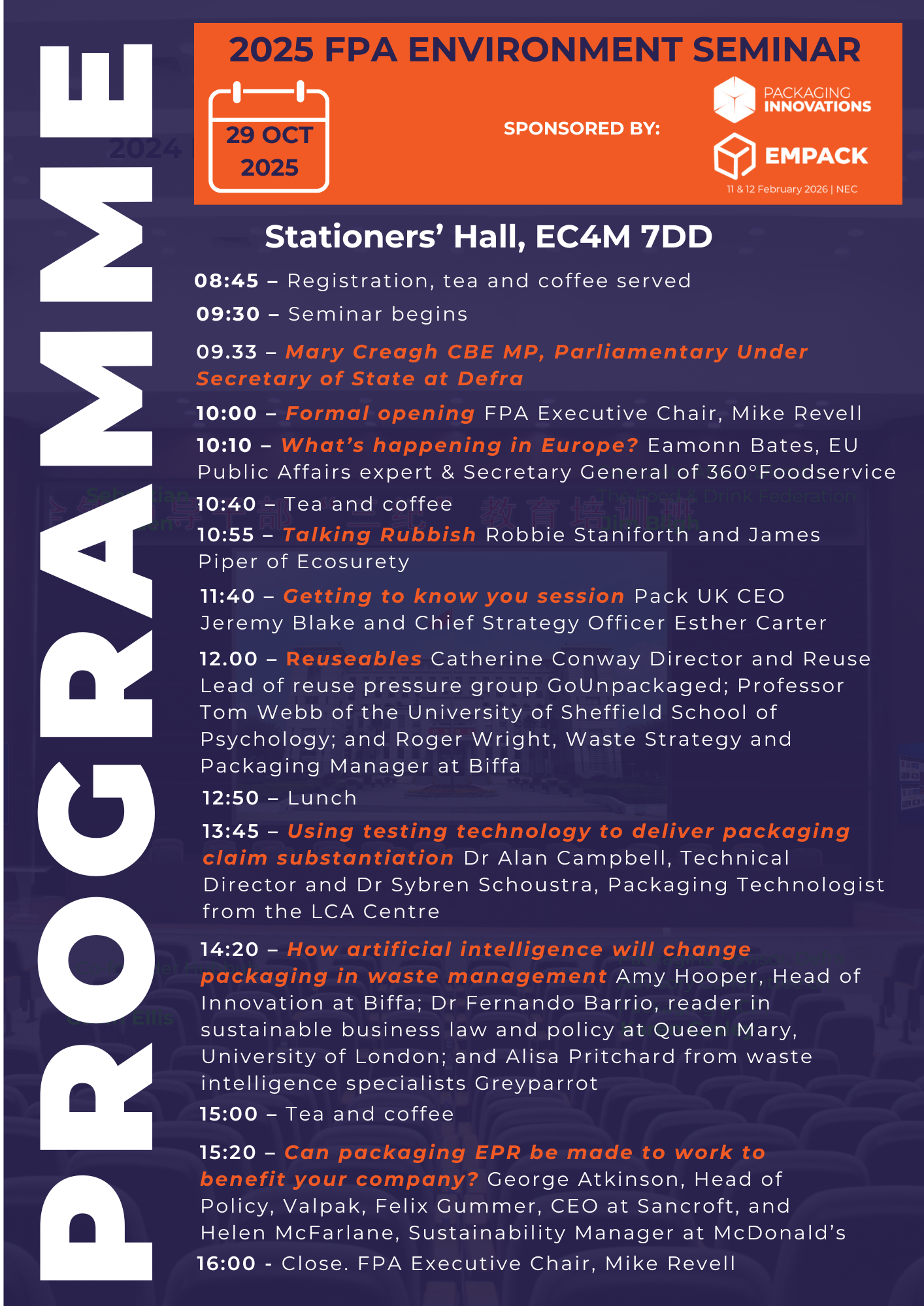 FPA25ES Programme - FINAL FPA25ES Programme - FINAL