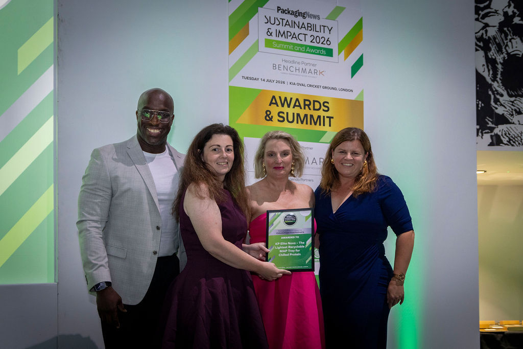 FPA CEO presents an award to FPA member KP at the 2026 Packaging News Sustainability & Impact Summit FPA CEO presents an award to FPA member KP at the 2026 Packaging News Sustainability & Impact Summit